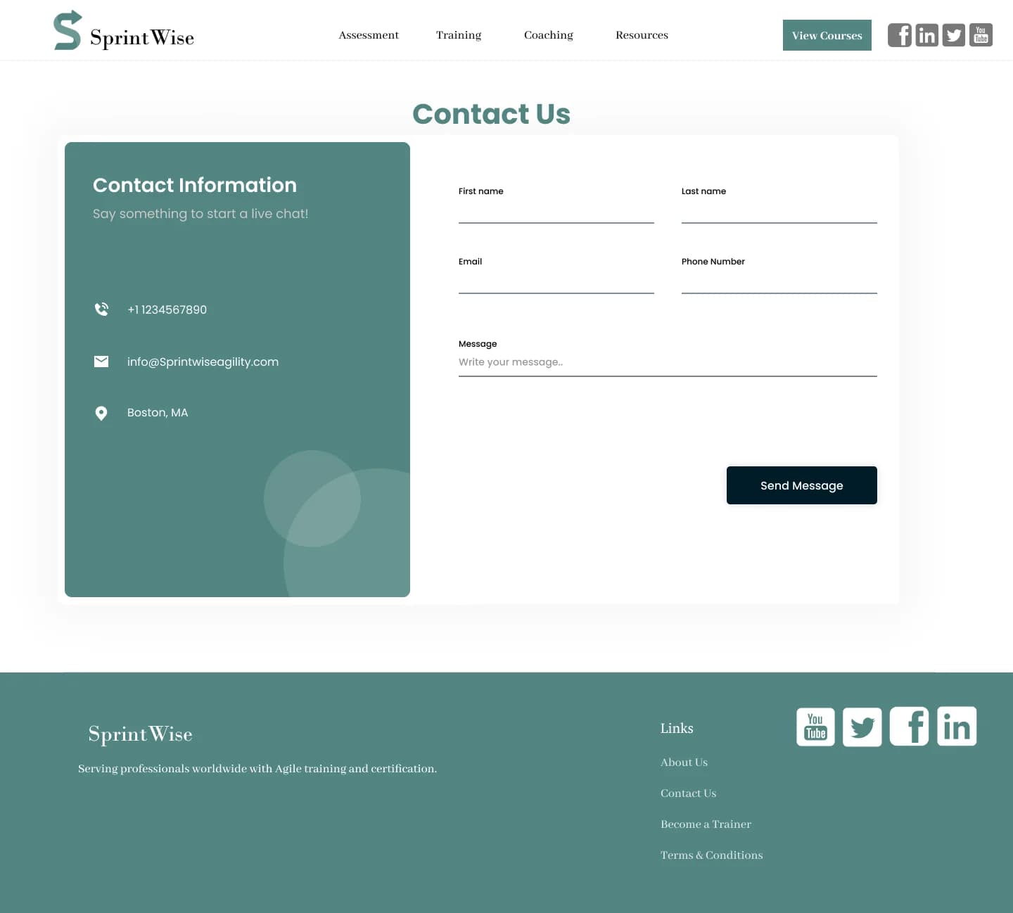 Agile Training Platform -- Contact
