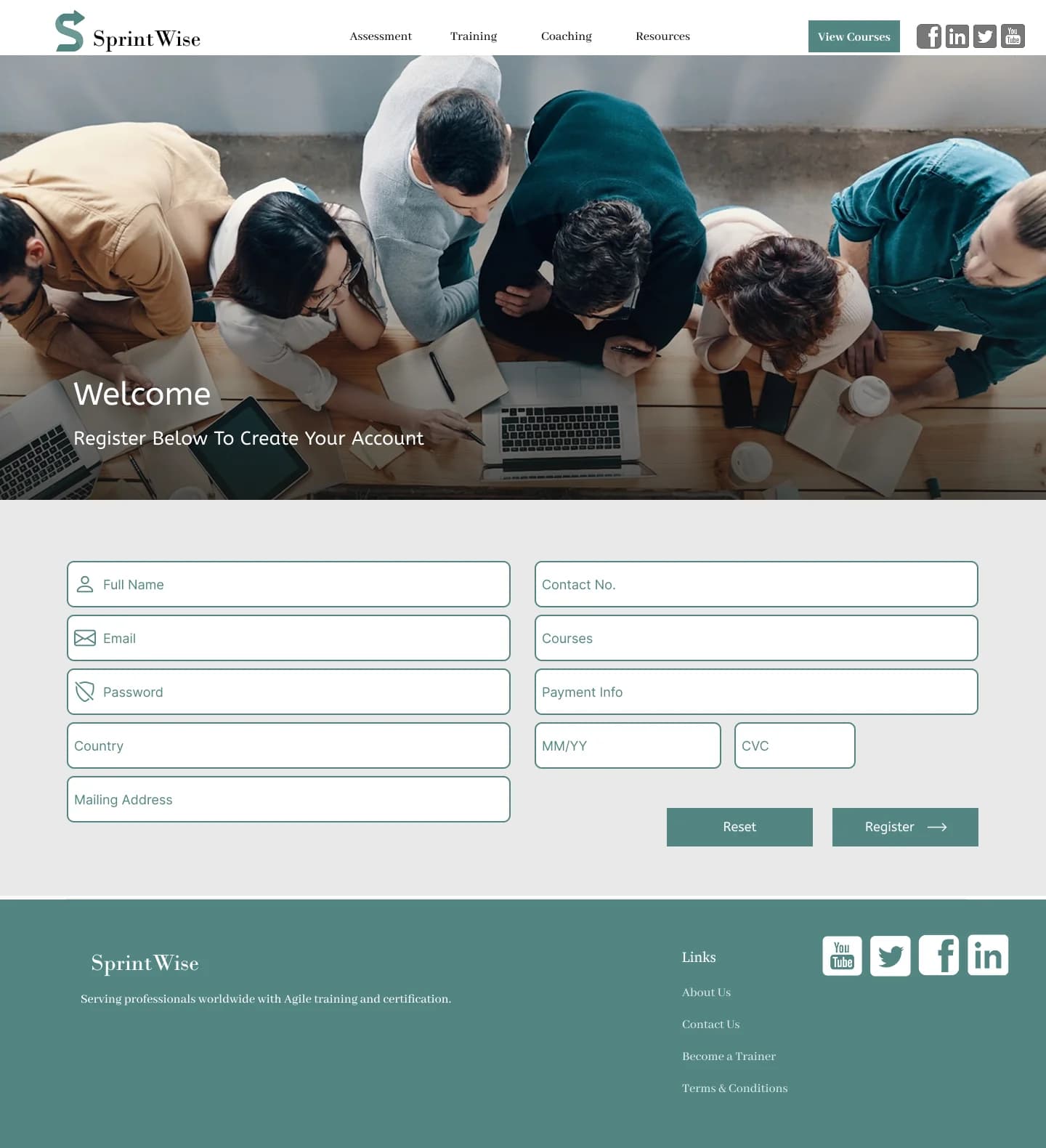 Agile Training Platform -- Register