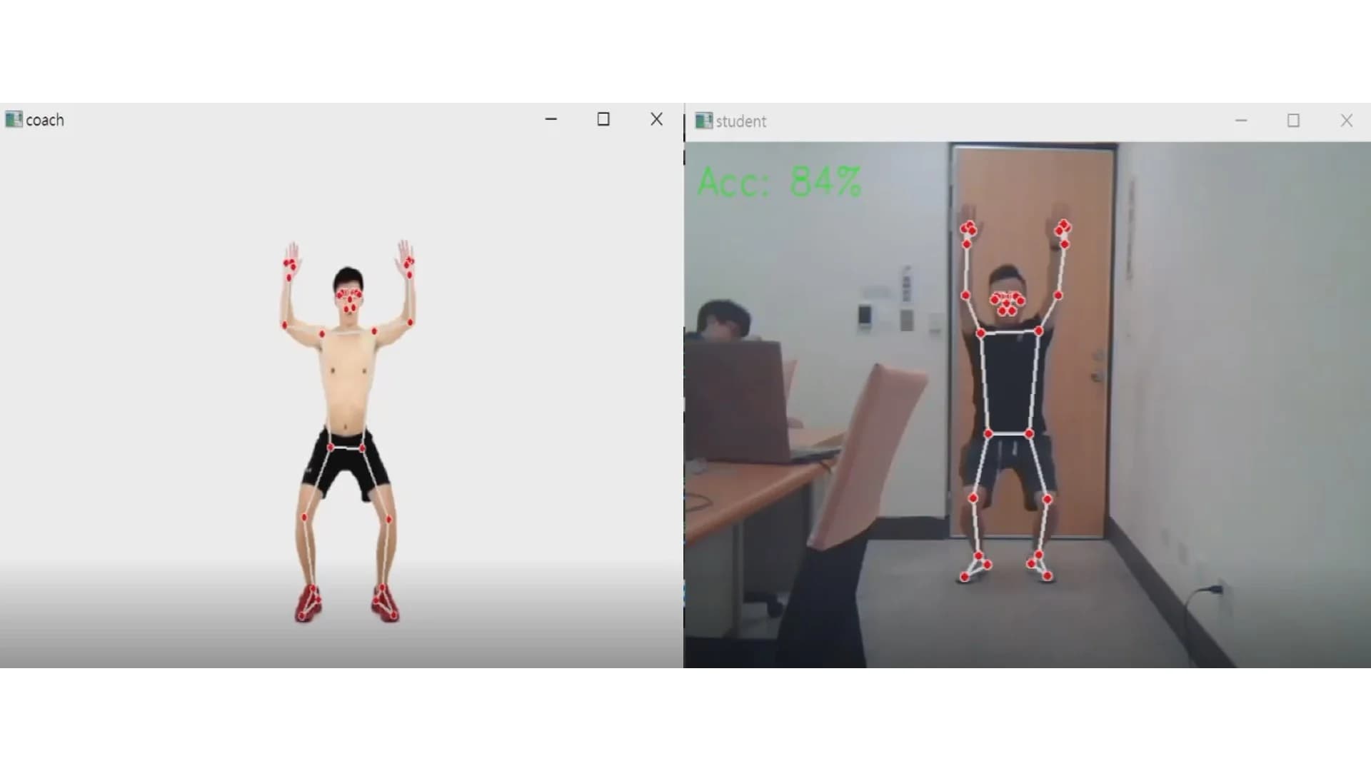 Fitness Action Comparison -- Pose comparison